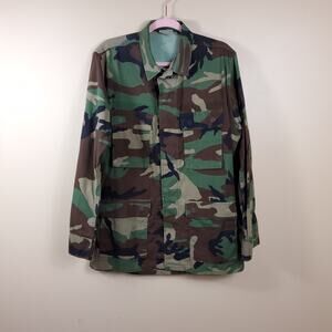 Army Hot Weather Combat Coat in Woodland Camo Size S Long
